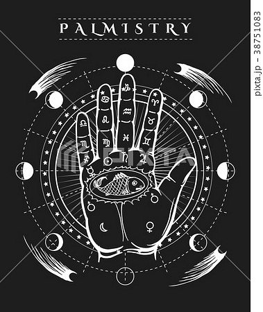 Esoteric human hand fish tattoo poster 38751083