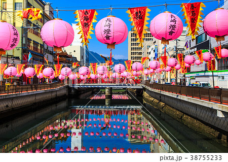 長崎ランタンフェスティバル　銅座川　【長崎県長崎市】 38755233
