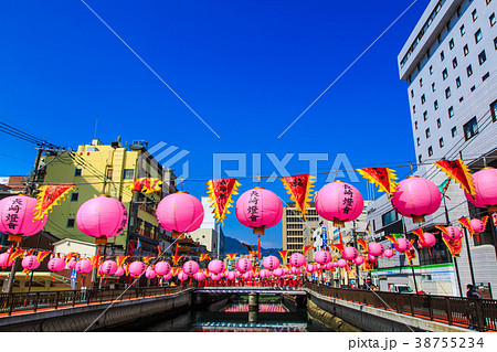 長崎ランタンフェスティバル　銅座川　【長崎県長崎市】 38755234