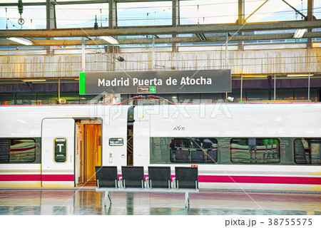 Modern hi-speed passenger train Modern hi-speed passenger train 38755575