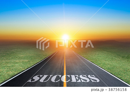 Driving on an empty asphalt road Driving on an empty asphalt road 38756158