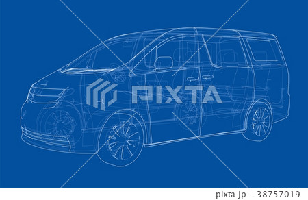 Concept car. Vector 38757019