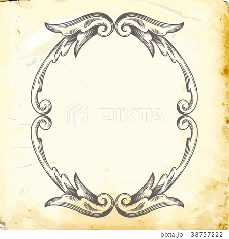 Vector baroque of vintage elements for design.  38757222