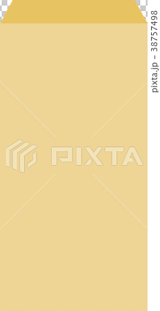 開いた茶封筒 38757498