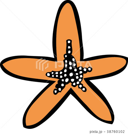 ひとで ヒトデ 海星のイラスト素材