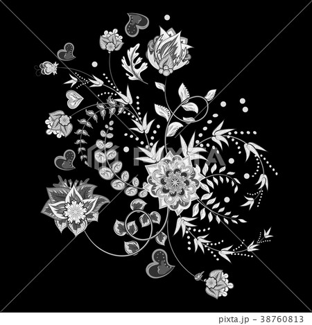 Stock vector abstract hand draw flower. Doodle 38760813