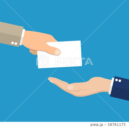 Businessman giving business card 38761175