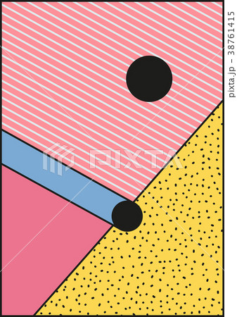 Vector poster, composition in 80 90 vintage style 38761415