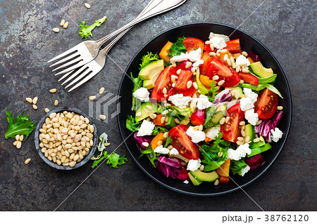 Vegetable dish, salad with avocado 38762120