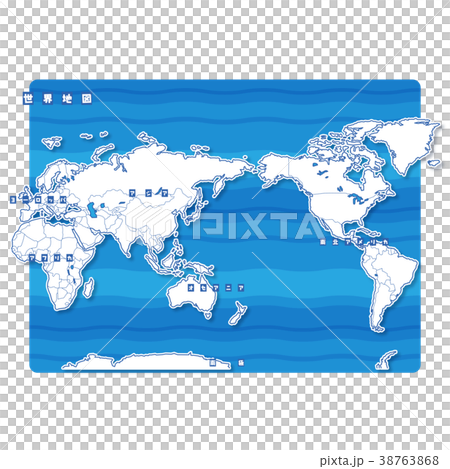セカイ地図 白地図(日本語) セカイ地図 白地図(日本語) 38763868