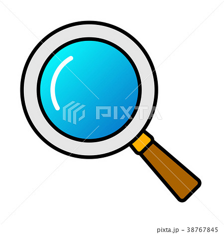 Search icon light blue lens white background... - Stock Illustration  [38767845] - PIXTA