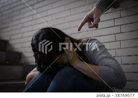 woman with bullying concept 38769077