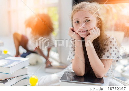 cute happiness kid girl is have fun and joyful cute happiness kid girl is have fun and joyful 38770167