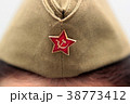 Red star on his cap, Hammer and sickle 38773412