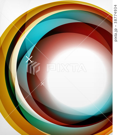 Vector transparent color wave lines abstract Vector transparent color wave lines abstract 38774934