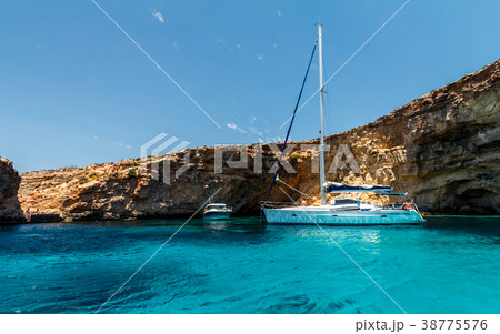 sailing along Comino island 38775576