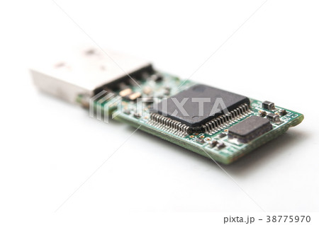 usb key storage on white background 38775970