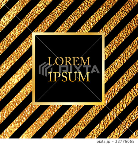 Invitation card with golden stripes 38776068