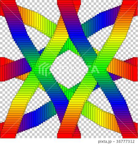 グラデーションクロス-p002-4-3 38777312