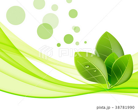 エコロジー背景 成長 エコ 自然環境 地球温暖化 若葉のイラスト素材