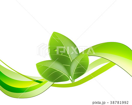 エコロジー背景　成長　エコ　自然環境　地球温暖化　若葉 38781992