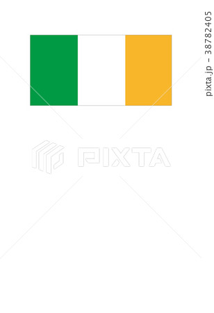 世界の国旗アイルランドのイラスト素材