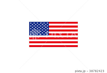 世界の国旗アメリカ合衆国のイラスト素材
