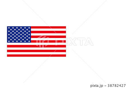世界の国旗アメリカ合衆国のイラスト素材
