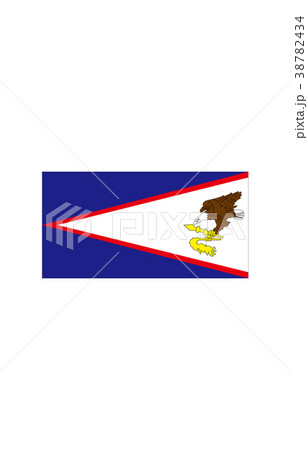 世界の国旗アメリカ領サモアのイラスト素材