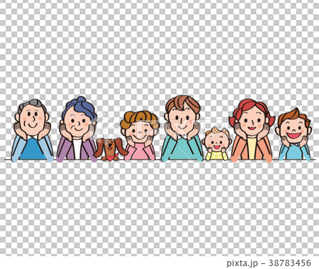 拿著藤莖的三世代家庭 拿著藤莖的三世代家庭 38783456