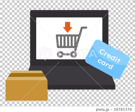 クレジットカードとパソコン 38785370