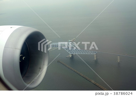 飛行機から見た東京湾ゲートブリッジ 飛行機から見た東京湾ゲートブリッジ 38786024