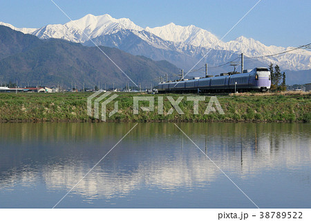 大糸線のE351系スーパーあずさ・2007年4月27日 38789522