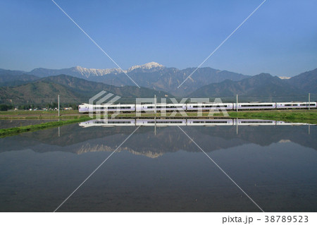 大糸線のE351系スーパーあずさ・2007年5月5日 38789523