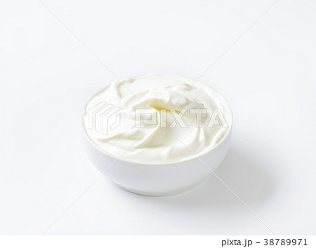 bowl of white cream bowl of white cream 38789971