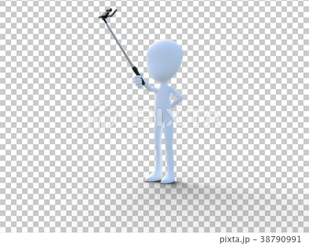 Selfie perming3 DCG illustration material 38790991