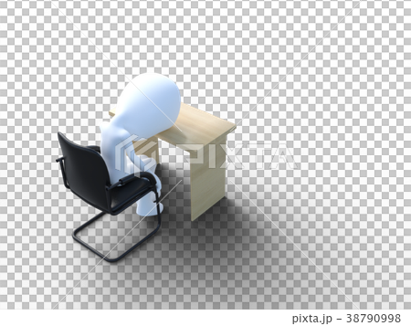 Falling employees perming3 DCG Illustration material 38790998