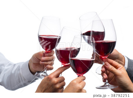 toasting with wine glasses toasting with wine glasses 38792251