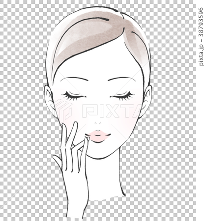 A woman who carries lip care A woman who carries lip care 38793596