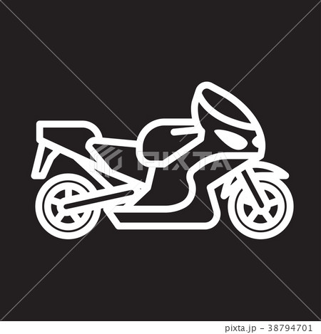 Black and white logo motobike Black and white logo motobike 38794701