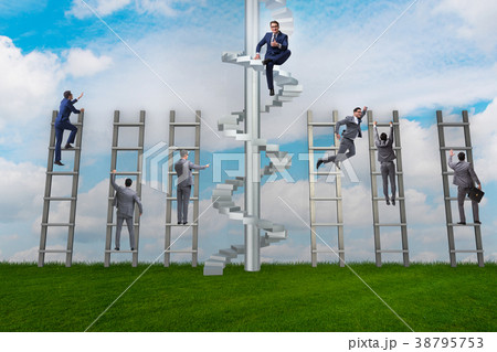 Competition concept with businessman beating Competition concept with businessman beating 38795753