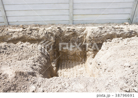 trench digged by Excavator 38796691