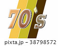 Inscription "70`s" on the white background 38798572
