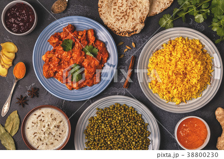 Traditional Indian curry with chicken. 38800230