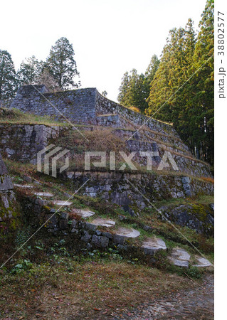 【日本100名城】岩村城 本丸六段壁（本丸の六段の石垣） 38802577