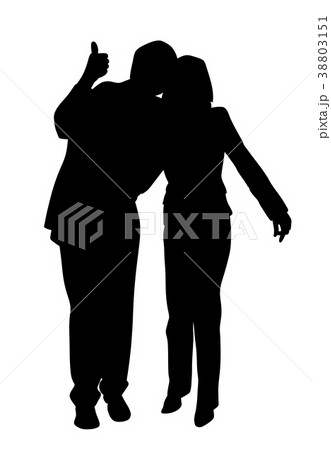 Happy couple with thumb up Happy couple with thumb up 38803151