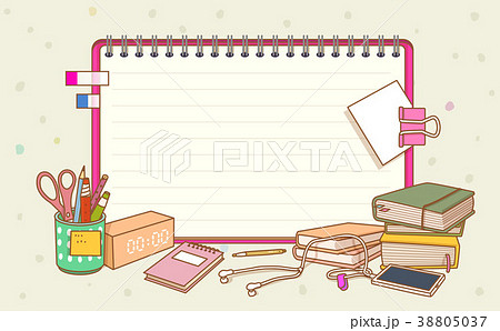 flat design with empty sheet note or board. blank white background illustration. 017 38805037