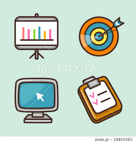 flat icons set - school objects and education items isolated on white background. 009 flat icons set - school objects and education items isolated on white background. 009 38805062