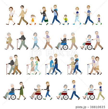 様々な人々のイラスト / 家族 38810635