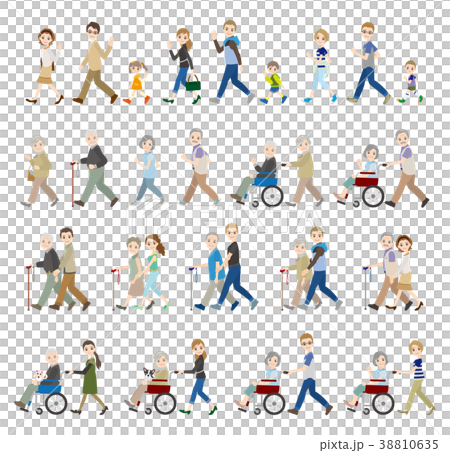 様々な人々のイラスト / 家族 38810635